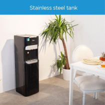 Midea Water Dispenser, Bottom Loading, Hot Cold And Ambient Temperature, Ice Cold Technology, Empty Bottle Indicator, Floor Standing, Child Safety Lock, Black, YL1633S