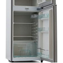 Nikai 200L Gross/127L Net, Double Door Refrigerator, Adjustable Glass Shelves, Defrosting, Temperature Control, Energy Saving R600A Gas, Silent Operation, NRF200DN3M (White)