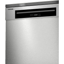 Toshiba 14 Place Setting, 6 Programs Free Standing Dishwasher With Dual Wash Zone, Dw14F1(S), Silver