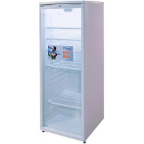 Super General 275 Liter Gross Compact Single-Door Chiller, Upright Beverage-Showcase, Energy-Saving, Low-Noise, White, SGSC-256