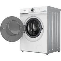 Midea 7Kg Front Load Washing Machine With Lunar Dial, 5 Star Rating, 1200 RPM, 15 Programs, Fully Automatic Washer, Digital Led Display, Child Lock, Mute Function, White, MF100W70W