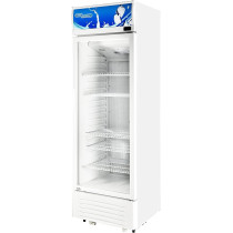 Super General 395 Liter Gross Single-Door Chiller, Upright Beverage-Showcase, Energy-Saving, Low-Noise, SGSC-398 (White)