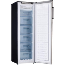 Hoover 245L Upright Freezer, 6 Drawer, Electronic Control, Adjustable Thermostat, Efficient Storage Solution for Frozen Foods, HSF-K245-S