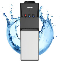 Panasonic Top Loading Water Dispenser, 3-Tap Hot, Cold And Normal Water Options, Child Safety Lock, Overheat Protection, Black/Silver, SDM-WD3128TG