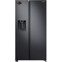 Samsung 660 Liters, Side By Side Refrigerator, Gentle Black Matt, Spacemax Technology, RS64R5331B4/AE