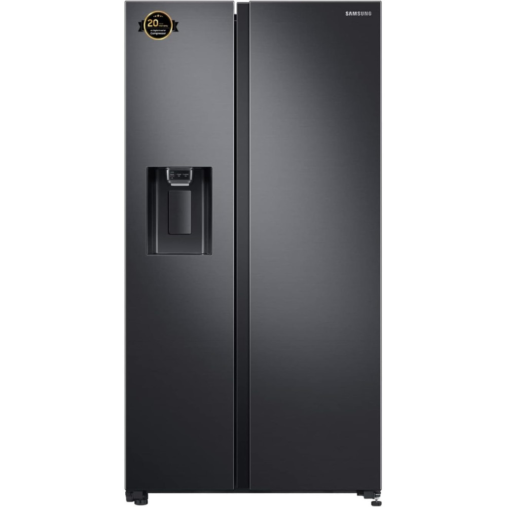 Samsung 660 Liters, Side By Side Refrigerator, Gentle Black Matt, Spacemax Technology, RS64R5331B4/AE