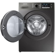 Samsung 8Kg Washer Dryer Combo Washing Machine With Air Wash, Drum Clean And Bubble Soak, ‎WD80TA046BX/GU