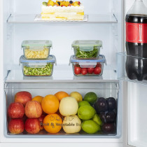 Hisense Top Mount Referigerator Top Freezer 250L Net Capacity Fridge, Big Door Balcony, Led Interior Light, Deodorizing Filter, Multi Air Flow, Silver, RT328N4DGN