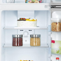 Hisense Top Mount Referigerator Top Freezer 250L Net Capacity Fridge, Big Door Balcony, Led Interior Light, Deodorizing Filter, Multi Air Flow, Silver, RT328N4DGN