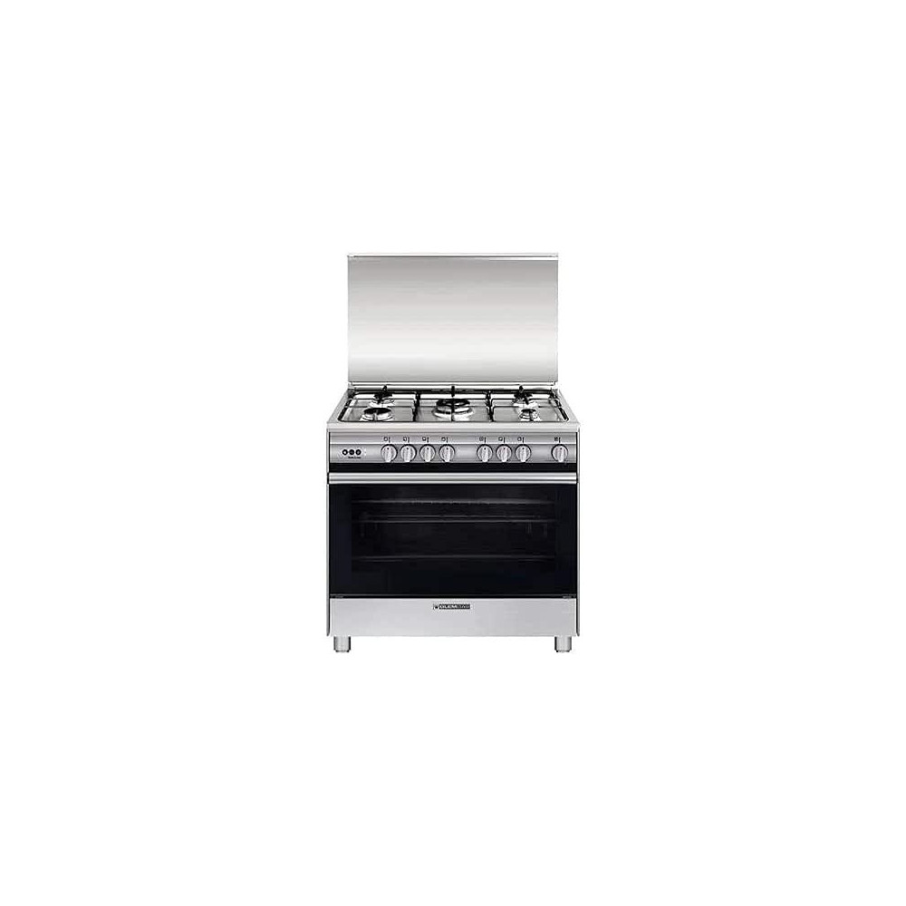 Glemgas Gas Cooker 90 x 60 Cm 5 Burners Stainless Steel, Model SB9612GIFSG