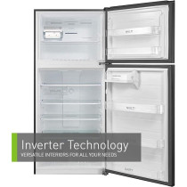 Panasonic 833 Liters Top Mount Refrigerator, Black Graphite, NR-BC833VSAE