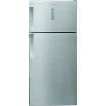 Ariston 574 liters 2 door top mount refrigerator, total no frost fridge & freezer, reversible door, dual cool technology, electronic touch control, super freeze, inox, made in turkey ‎A84TE31XO3EXUK