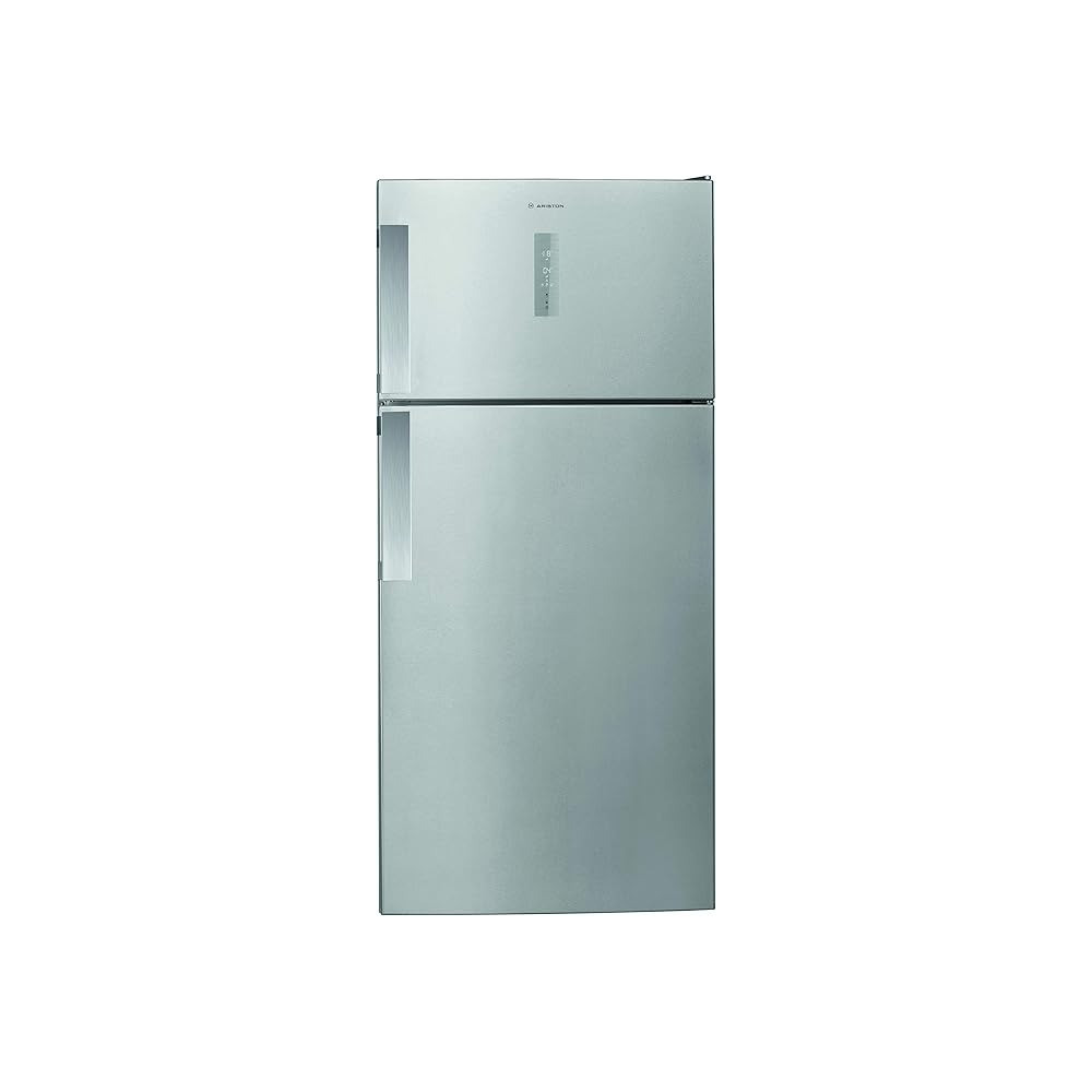 Ariston 574 liters 2 door top mount refrigerator, total no frost fridge & freezer, reversible door, dual cool technology, electronic touch control, super freeze, inox, made in turkey A84TE31XO3EXUK