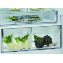 Ariston 574 liters 2 door top mount refrigerator, total no frost fridge & freezer, reversible door, dual cool technology, electronic touch control, super freeze, inox, made in turkey ‎A84TE31XO3EXUK