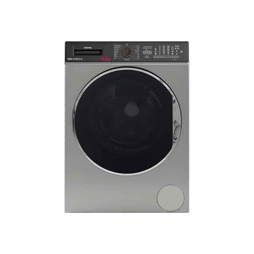 Hoover 10/6 Kg Front Loading Washer Dryer, Sliver, HWD-V10614-S