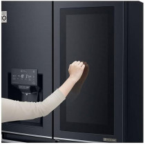 LG 570 Liters Slim French Door Refrigerator, Matte Black, GR-X29FTQKL