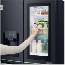 LG 570 Liters Slim French Door Refrigerator, Matte Black, GR-X29FTQKL