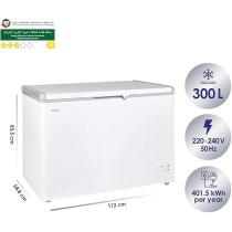 Super General Chest-Freezer 350 Litre, White, SGF-344-H