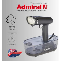 Admiral Garment Steamer 1000-1200 W 100 ml Removable Tank, ADGS1210R, Dark Grey