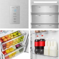 Hisense 381 Litre 2-In-1 Freezer, Silver, FV5O9N4ASU
