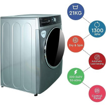 Nobel 21 Kg Front Load Washing Machine, Silver, NWM2100