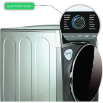Nobel 21 Kg Front Load Washing Machine, Silver, NWM2100