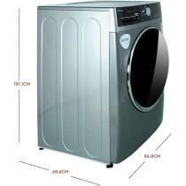 Nobel 21 Kg Front Load Washing Machine, Silver, NWM2100