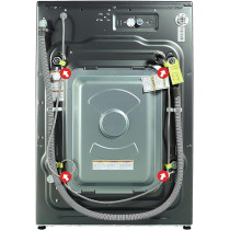 Nobel 21 Kg Front Load Washing Machine, Silver, NWM2100