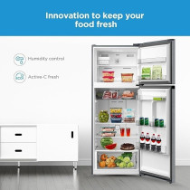 Midea 645 Litre Gross Top Mount Double Door Refrigerator, MDRT645MTE46, Silver