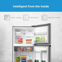 Midea 645 Litre Gross Top Mount Double Door Refrigerator, MDRT645MTE46, Silver