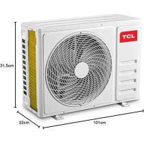 TCL Split Air Conditioner 2 Ton, Rotary Compressor AC , White, TAC-24CSA/XAT