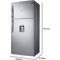 Samsung 850 Liters Top Mount Freezer, Silver, RT62K7158SL