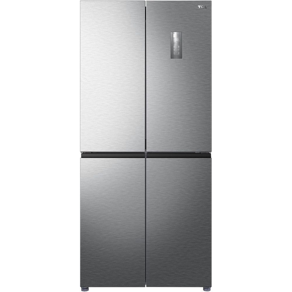 Tcl, 560L, French Door Refrigerator, Twin Eco Inverter, Electronic Touch Display, No Frost, And Freeze, Twist Ice Maker, Led Light, 1 Year, Inox Finish, P560CDN