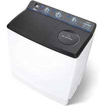 Hitachi, 16Kg Twin Tub Top Load Washing Machine With Semi Automatic 12Kg Dryer Capacity, Air Jet Dry With Beat Blade Pulsator, Collars And Cuffs Wash Board, White/Dark Grey, PS1605SJ3CGxDGR