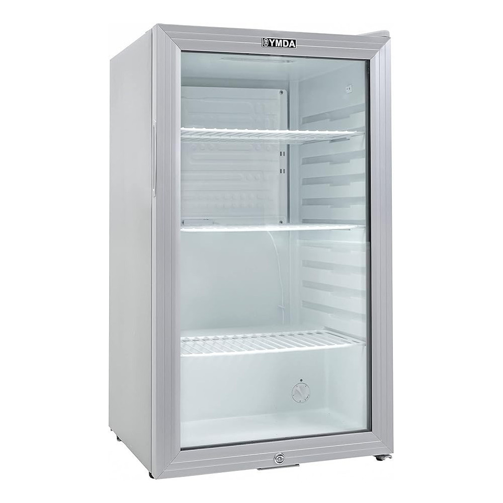 Yamada Mini Glass Door Fridge, 85 Litres, YCC90G