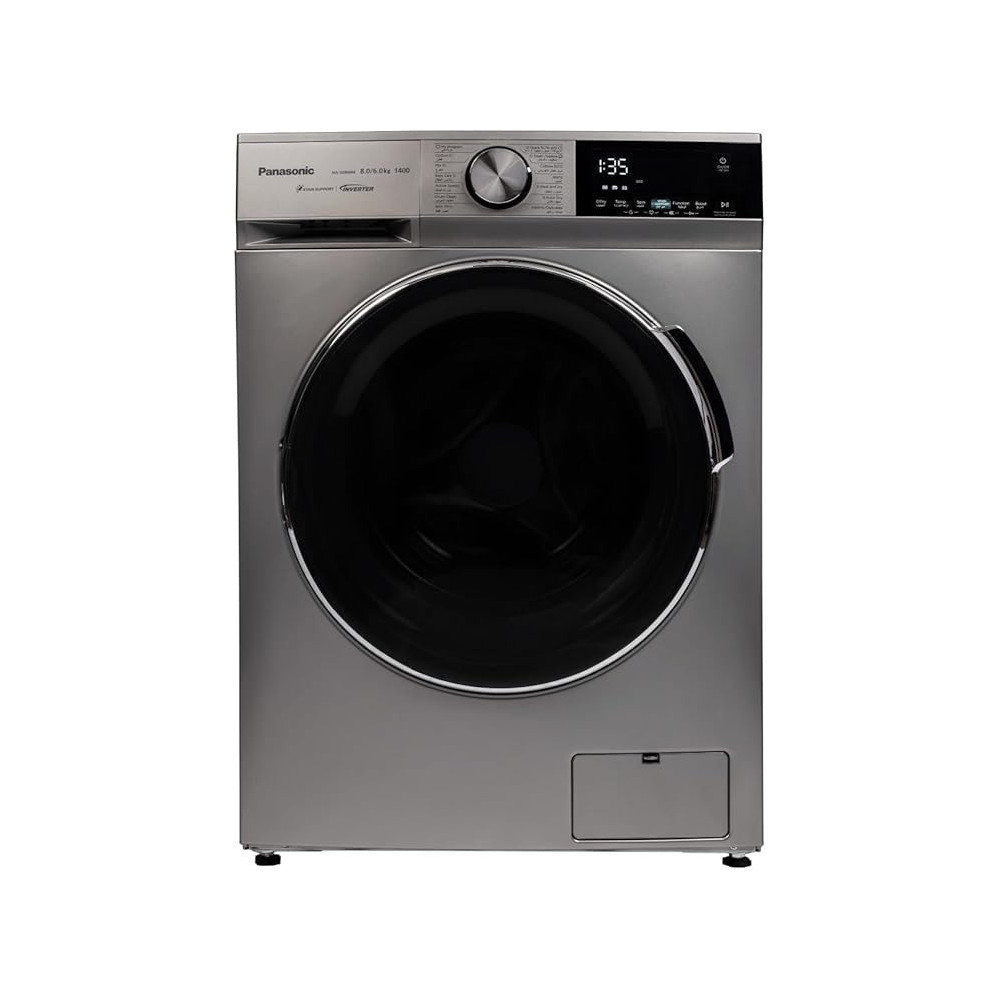 Panasonic 8Kg Washer Dryer Combo, 5 Star Water Efficiency And 4 Star Energy Efficiency, Abaya Wash By Gentle Hand Wash/Active Foam By Active Speed/Pause And Add