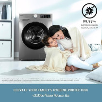 Panasonic 8Kg Washer Dryer Combo, 5 Star Water Efficiency And 4 Star Energy Efficiency, Abaya Wash By Gentle Hand Wash/Active Foam By Active Speed/Pause And Add