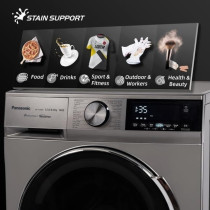 Panasonic 8Kg Washer Dryer Combo, 5 Star Water Efficiency And 4 Star Energy Efficiency, Abaya Wash By Gentle Hand Wash/Active Foam By Active Speed/Pause And Add
