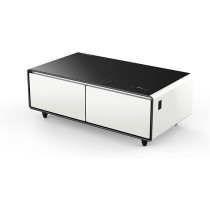 Yamada Coffee Table Minibar With Smart Bluetooth Music System, White