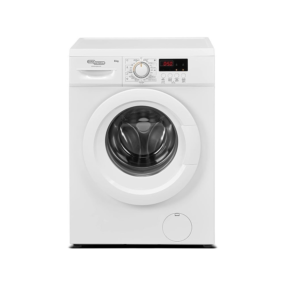 Super General Front Load Washing Machine New Edition, 6Kg, SGW6200NLED