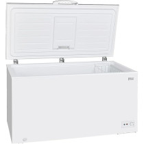 Super General Chest-Freezer 550 Liter Gross Volume, SGF-544-Mn1, White, Rectangular Deep-Freezer With Sliding Glass Door, Lock And Key, Wheels, 130 x 67 x 84 Cm