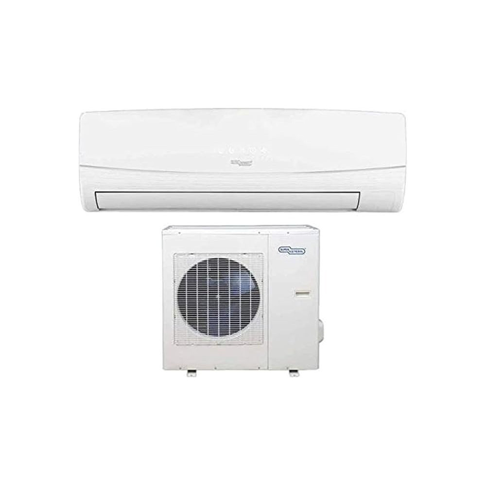 Super General 1.5 Ton Split Air Conditioner, 18000 Btu, Rotary Compressor, Auto Restart, Gold Fin, 4-Way Swing, Sgs-181-Ne, White, 101.5 x 31.3 x 22.1 Cm