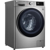 Lg 10 Kg Washer And 7 Kg Dryer Front Load Ai Dd Steam Bigger, 1400 Rpm, Silver, F4V5RGP2T