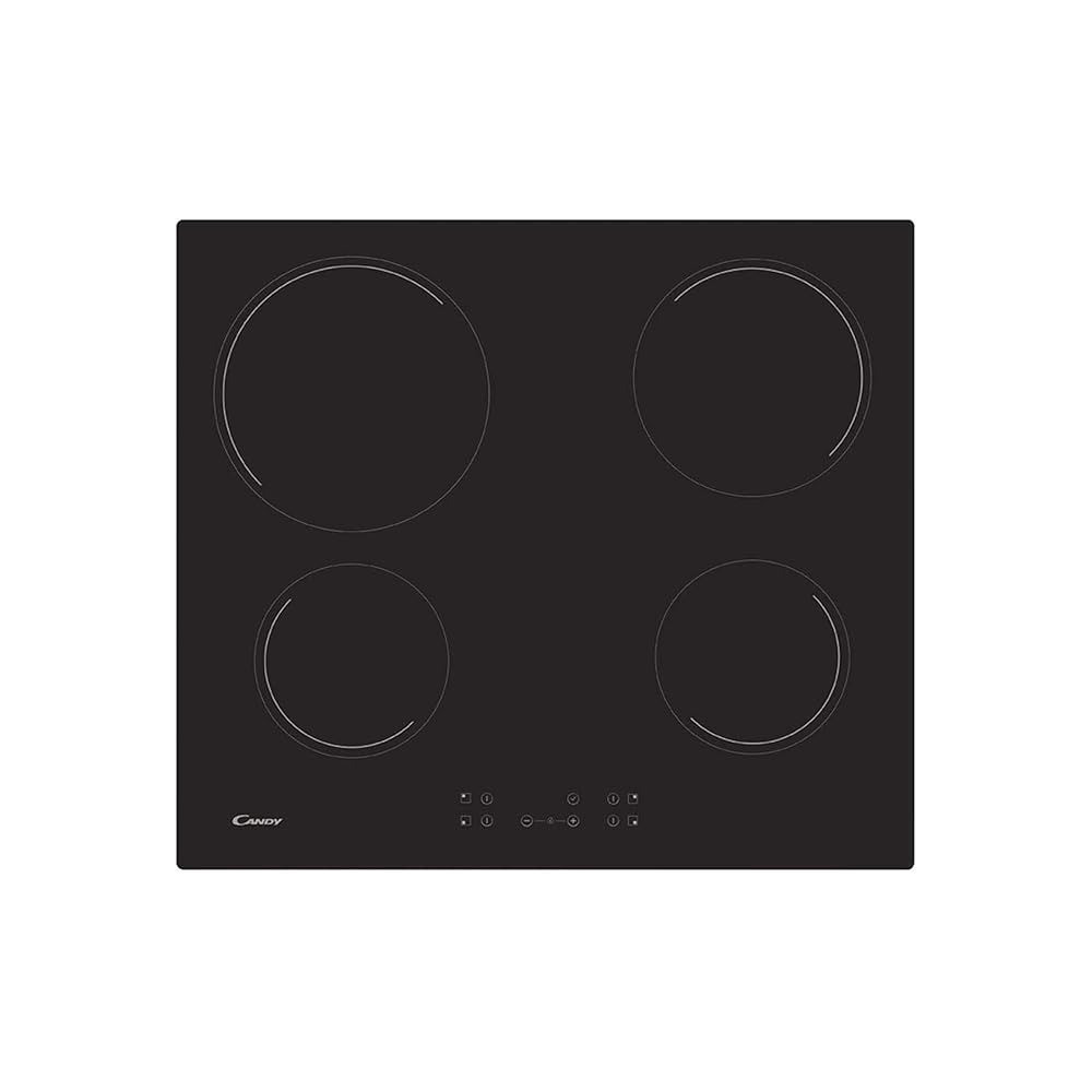 Candy Ceramic 4 Hob, Black, CC64Ch