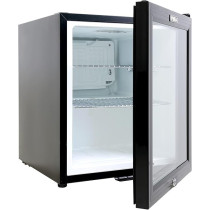 Ymda YCC60G Mini Glass Door Fridge, Black