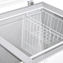 Super General Chest-Freezer 640 Liter Gross Volume, SGF-644-H, White, Rectangular Deep-Freezer, Sliding Glass Door, Lock And Key, Wheels, 166 x 67 x 84 Cm
