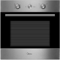 Midea Built In Gas Oven 60 Cm, 65Ltrs Capacity, With Rotisserie, 3 Layers Full Glass Door, Child Safety Lock, 65QME65006