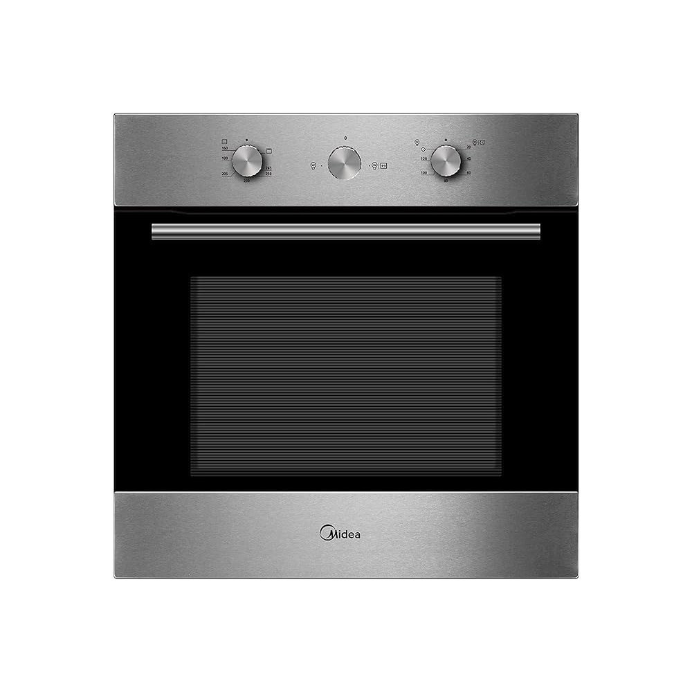 Midea Built In Gas Oven 60 Cm, 65Ltrs Capacity, With Rotisserie, 3 Layers Full Glass Door, Child Safety Lock, 65QME65006