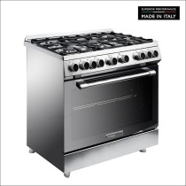 Tecnogas Superiore Gas Cooker 90 x 60Cm, 133L Oven With Convection Fan, N3X96G5VCF
