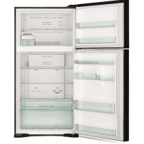 Hitachi 601L Gross, Net 550L, Top Mount Double Door Refrigerator, No Frost Fridge, Inverter Control Dual Fan Cooling Touch Screen Control, RV710PUK7KBSL, Silver